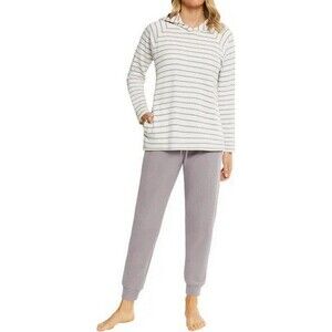 Max & Mia Ladies' Waffle Knit Lounge Set Dusty Plum Purple Large NWOT